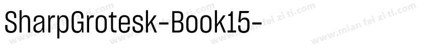 SharpGrotesk-Book15字体转换
