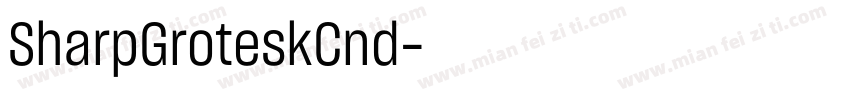 SharpGroteskCnd字体转换
