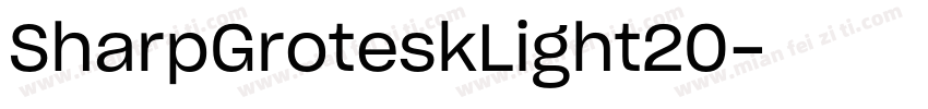 SharpGroteskLight20字体转换