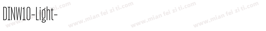 DINW10-Light字体转换