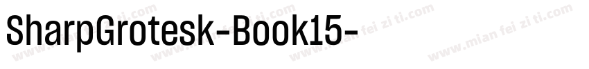 SharpGrotesk-Book15字体转换