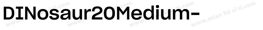 DINosaur20Medium字体转换