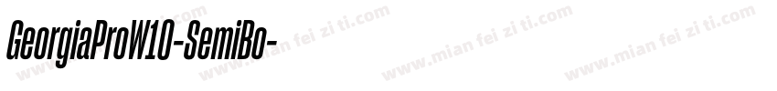 GeorgiaProW10-SemiBo字体转换