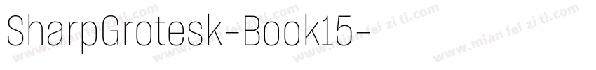 SharpGrotesk-Book15字体转换