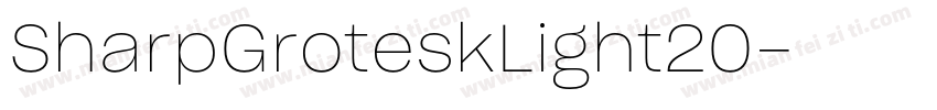SharpGroteskLight20字体转换