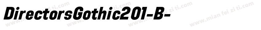DirectorsGothic201-B字体转换
