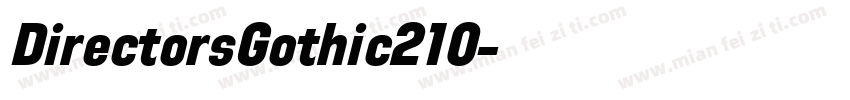 DirectorsGothic210字体转换