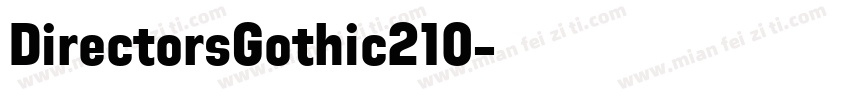 DirectorsGothic210字体转换