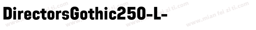 DirectorsGothic250-L字体转换