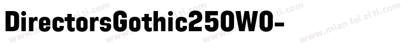 DirectorsGothic250W0字体转换