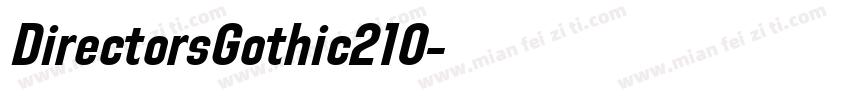 DirectorsGothic210字体转换