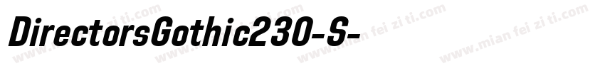 DirectorsGothic230-S字体转换