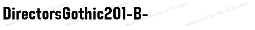 DirectorsGothic201-B字体转换