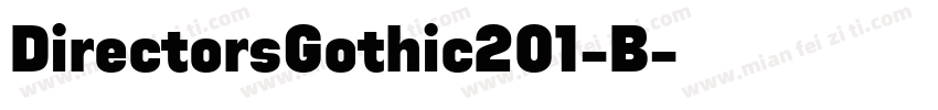 DirectorsGothic201-B字体转换