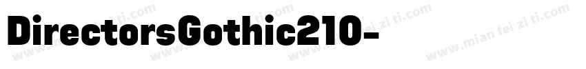 DirectorsGothic210字体转换