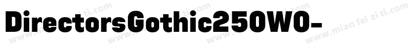 DirectorsGothic250W0字体转换