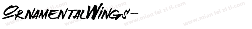 OrnamentalWings字体转换