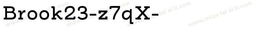 Brook23-z7qX字体转换