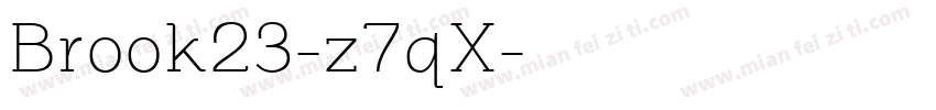Brook23-z7qX字体转换