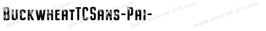 BuckwheatTCSans-Pai字体转换