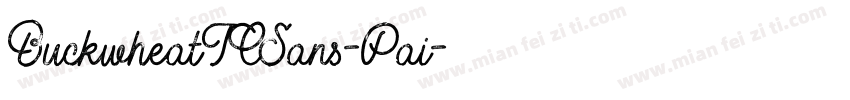 BuckwheatTCSans-Pai字体转换