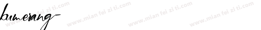bumerang字体转换