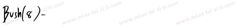 Bush(8)字体转换