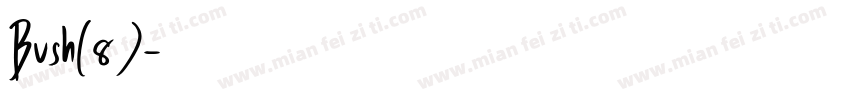 Bush(8)字体转换