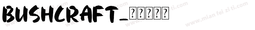 bushcraft字体转换