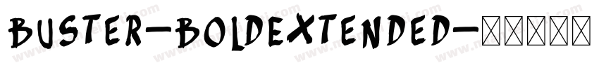 Buster-BoldExtended字体转换