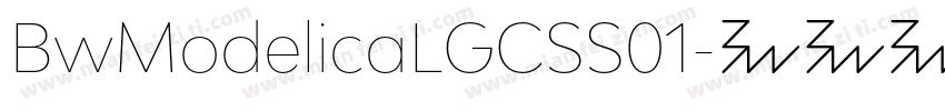 BwModelicaLGCSS01字体转换