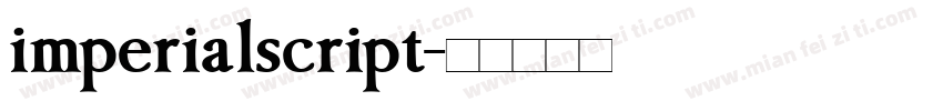 imperialscript字体转换