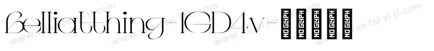 Belliatthing-1GD4v字体转换