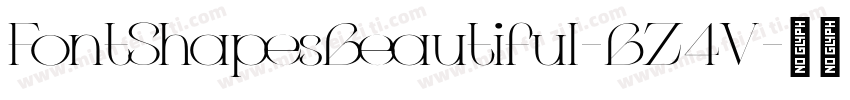 FontShapesBeautiful-BZ4V字体转换