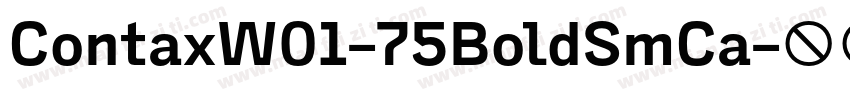 ContaxW01-75BoldSmCa字体转换