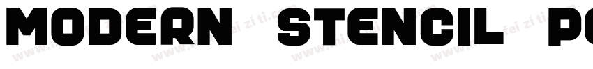 Modern-Stencil-Perso字体转换