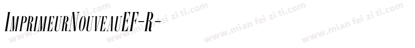 ImprimeurNouveauEF-R字体转换