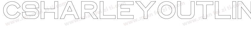 CsHarleyOutline-z8X4X字体转换