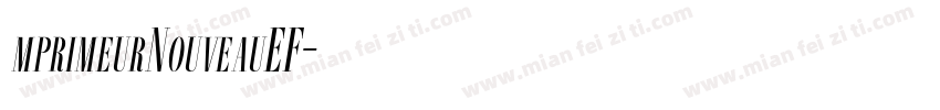 mprimeurNouveauEF字体转换