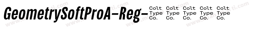 GeometrySoftProA-Reg字体转换