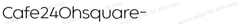 Cafe24Ohsquare字体转换
