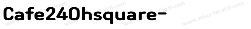 Cafe24Ohsquare字体转换