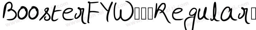 BoosterFYW04-Regular字体转换