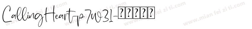 CallingHeart-p7w31字体转换