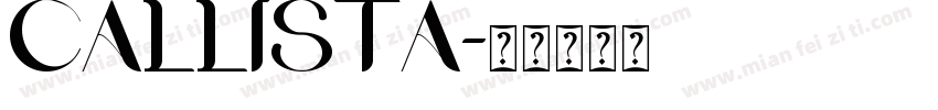 Callista字体转换