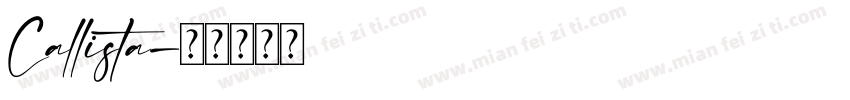 Callista字体转换