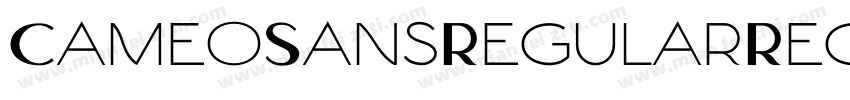 CameoSansRegularRegular字体转换