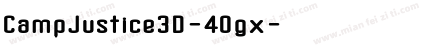 CampJustice3D-40gx字体转换