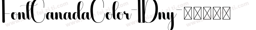 FontCanadaColor-LDny字体转换