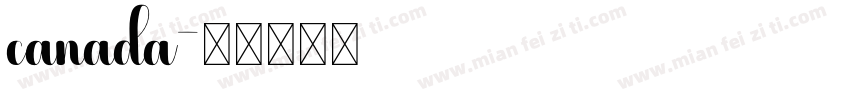 canada字体转换